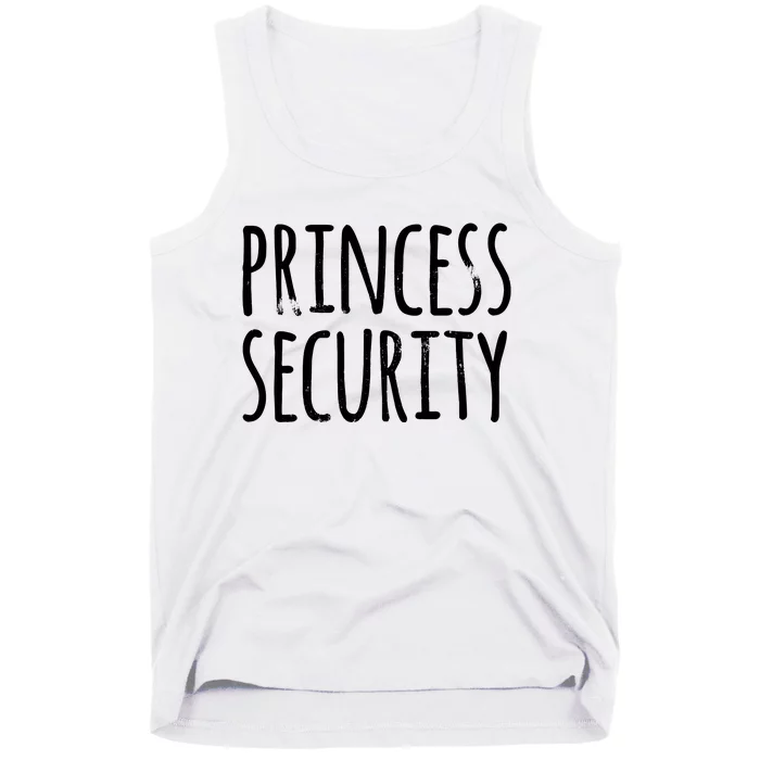 Princess Security Halloween Costume Dad Matching Easy Tank Top