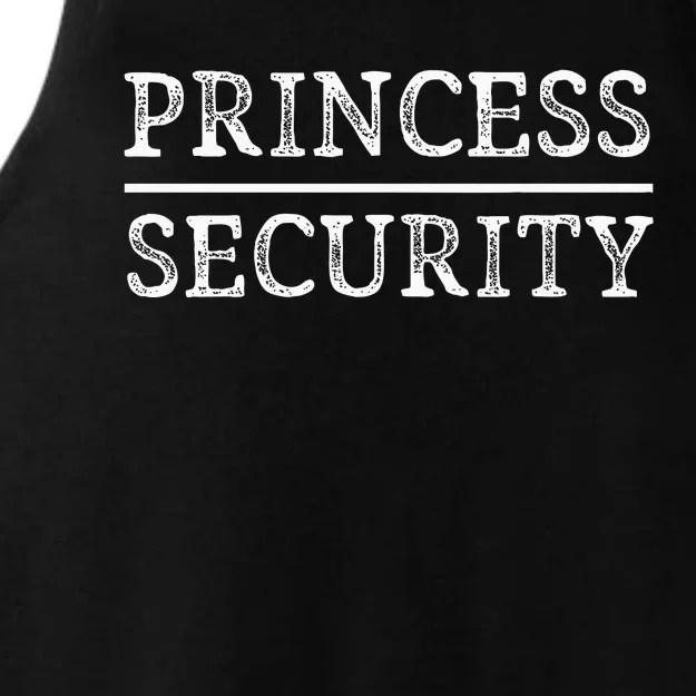 Princess Security Halloween Costume Dad Men Matching Easy Ladies Tri-Blend Wicking Tank