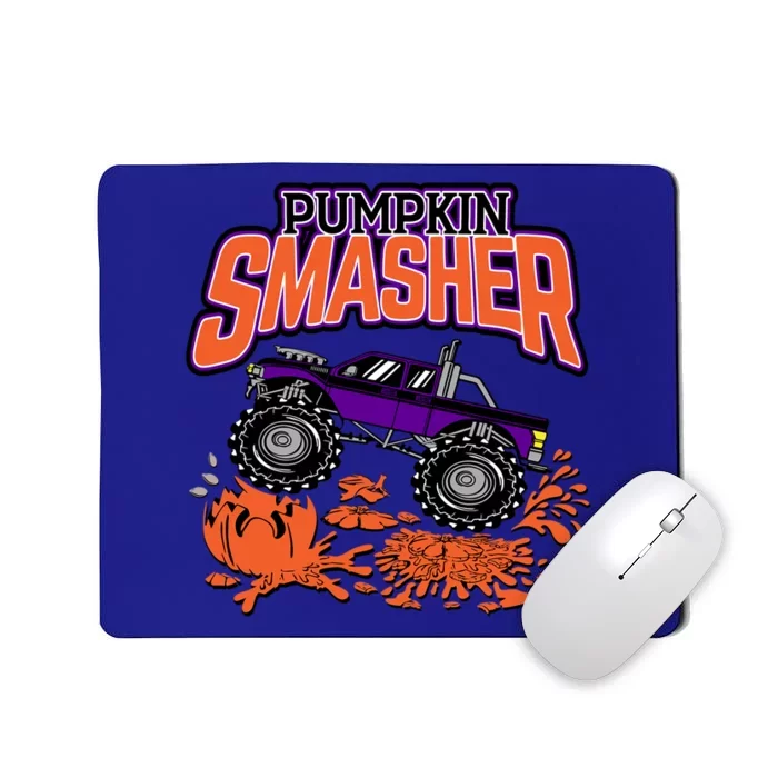 Pumpkin Smasher Halloween Monster Truck Lover Cute Gift Mousepad