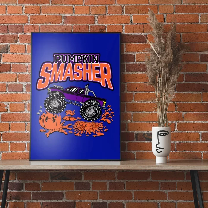 Pumpkin Smasher Halloween Monster Truck Lover Cute Gift Poster