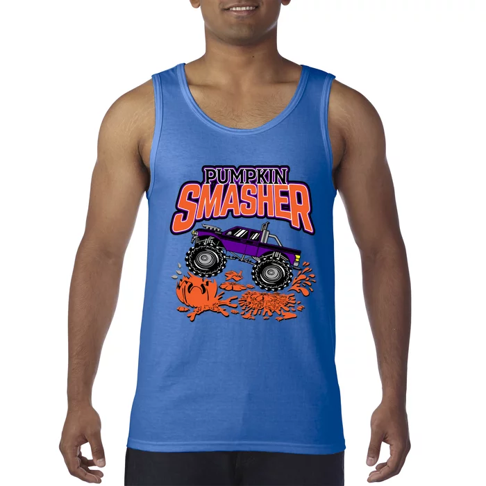 Pumpkin Smasher Halloween Monster Truck Lover Cute Gift Tank Top