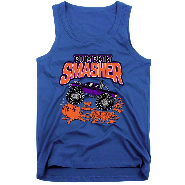 Pumpkin Smasher Halloween Monster Truck Lover Cute Gift Tank Top