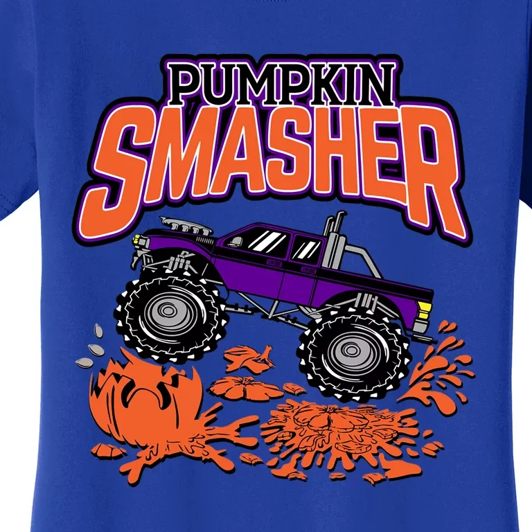 Pumpkin Smasher Halloween Monster Truck Lover Cute Gift Women's T-Shirt