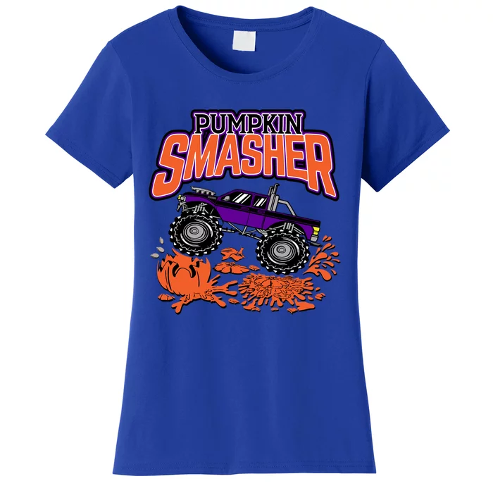 Pumpkin Smasher Halloween Monster Truck Lover Cute Gift Women's T-Shirt