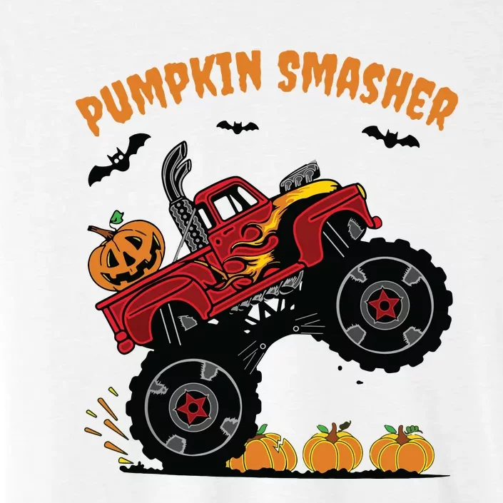 Pumpkin Smasher Halloween Monster Truck Lover ChromaSoft Performance T-Shirt