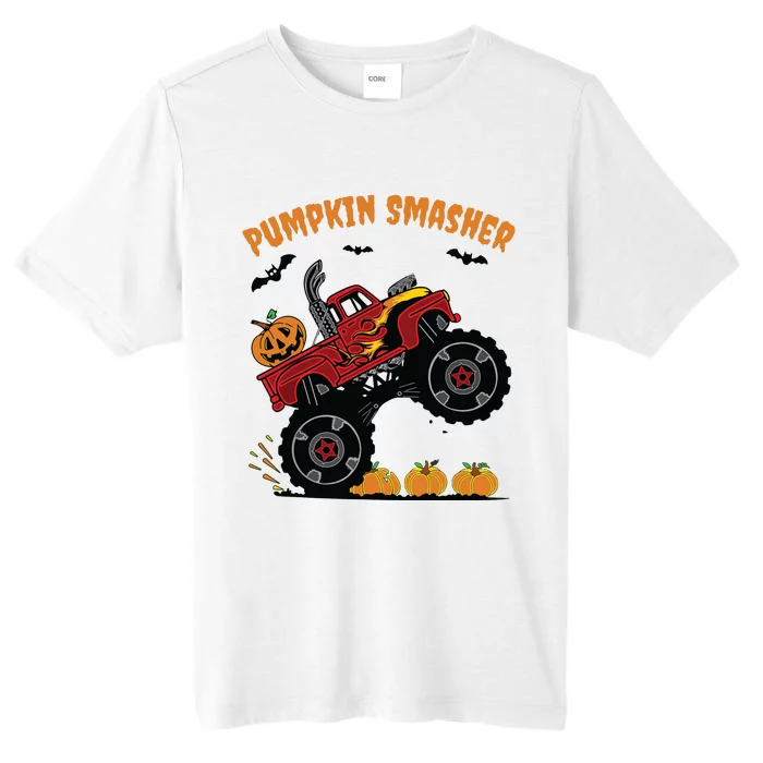 Pumpkin Smasher Halloween Monster Truck Lover ChromaSoft Performance T-Shirt