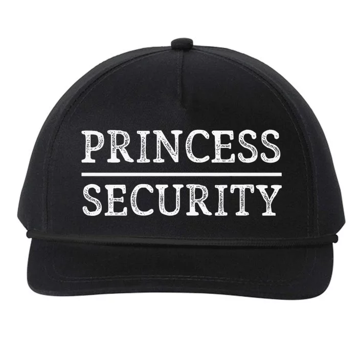 Princess Security Halloween Costume Dad Funny Matching Easy Snapback Five-Panel Rope Hat