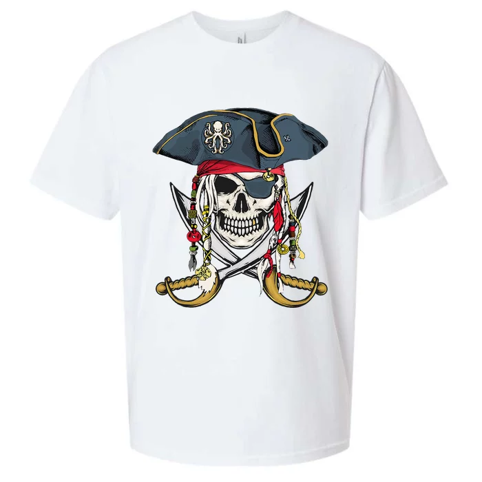 Pirate Skull Halloween Little Sueded Cloud Jersey T-Shirt