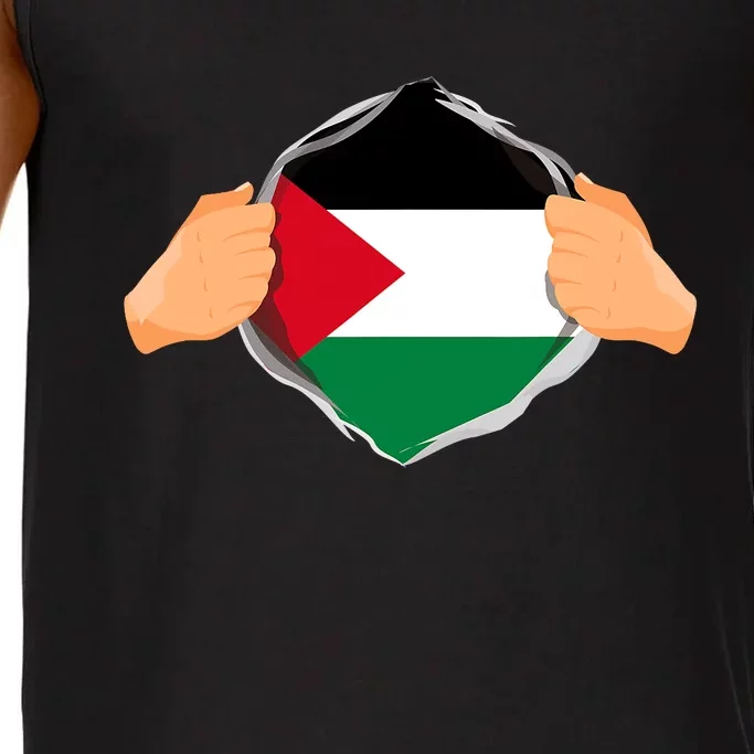 Palestine Super Hero Palestinian Heritage Comfort Colors® Tank Top