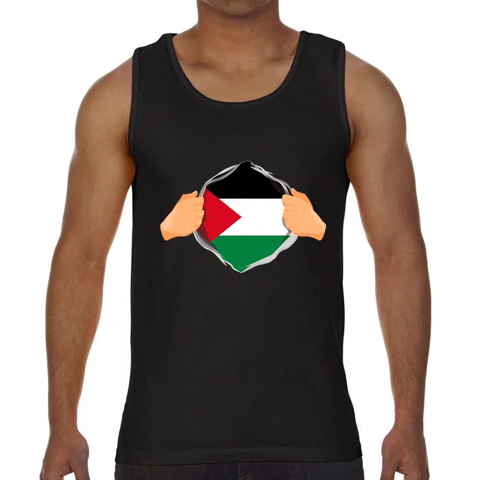 Palestine Super Hero Palestinian Heritage Comfort Colors® Tank Top