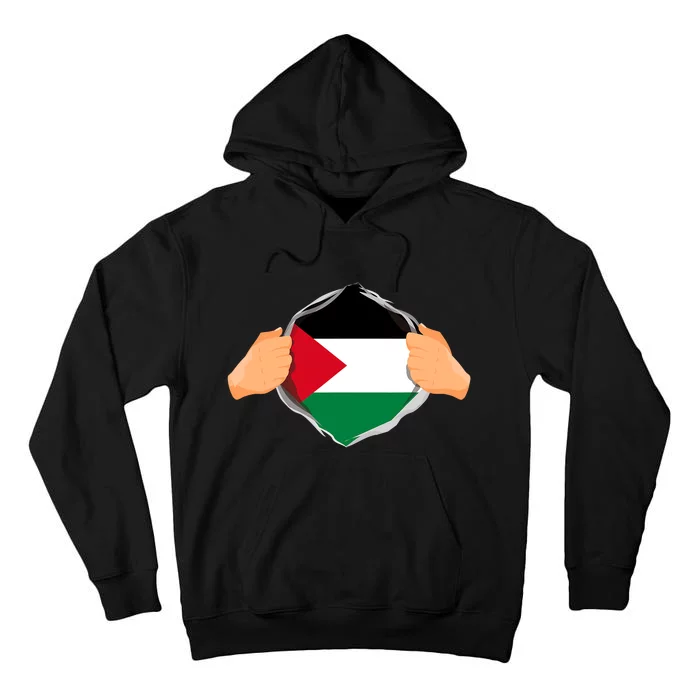 Palestine Super Hero Palestinian Heritage Tall Hoodie