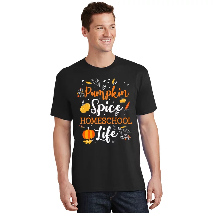 Pumpkin Spice Homeschool Life Allspice Halloween Fall Season T-Shirt