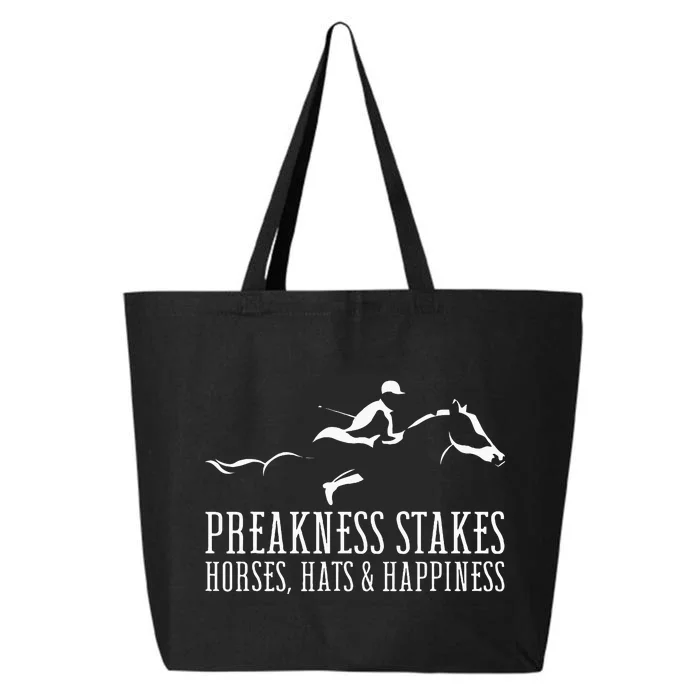 Preakness Stakes Horses Hats & Happiness Horse Racing Derby 25L Jumbo Tote