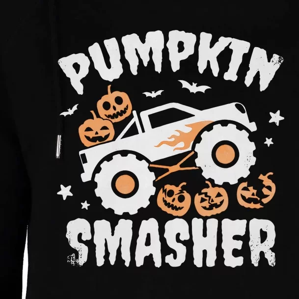 Pumpkin Smasher Halloween Womens Funnel Neck Pullover Hood