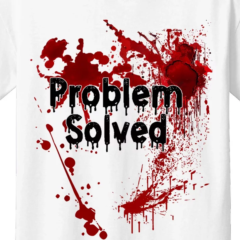 Problem Solved Halloween Print Kids T-Shirt