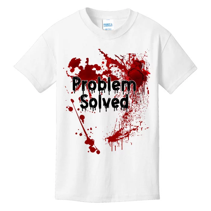 Problem Solved Halloween Print Kids T-Shirt