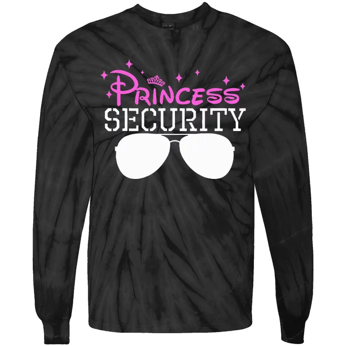 Princess Security Halloween Costume Dad Mom Boy Brother Tie-Dye Long Sleeve Shirt