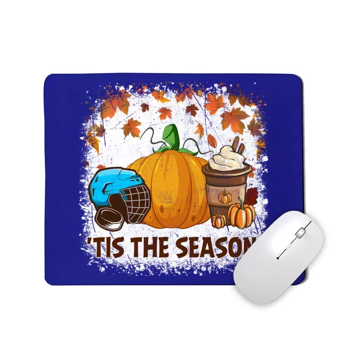 Pumpkin Spice Hockey Tis The Season Fall Thanksgiving Gift Mousepad