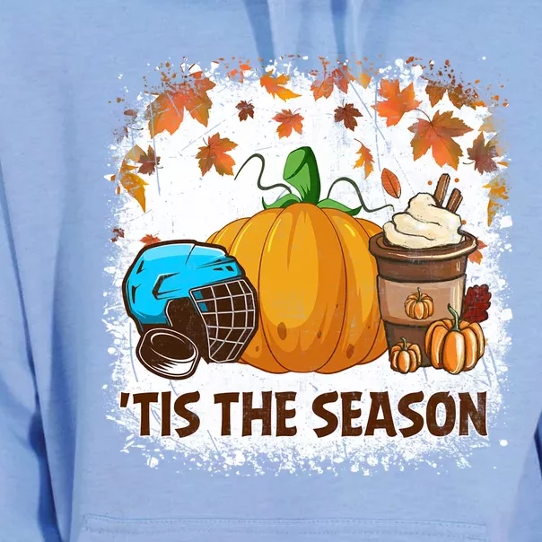 Pumpkin Spice Hockey Tis The Season Fall Thanksgiving Gift Unisex Surf Hoodie