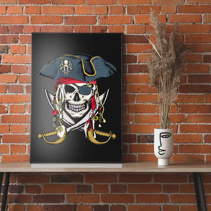 Pirate Skull Halloween Little Kids Ns Poster