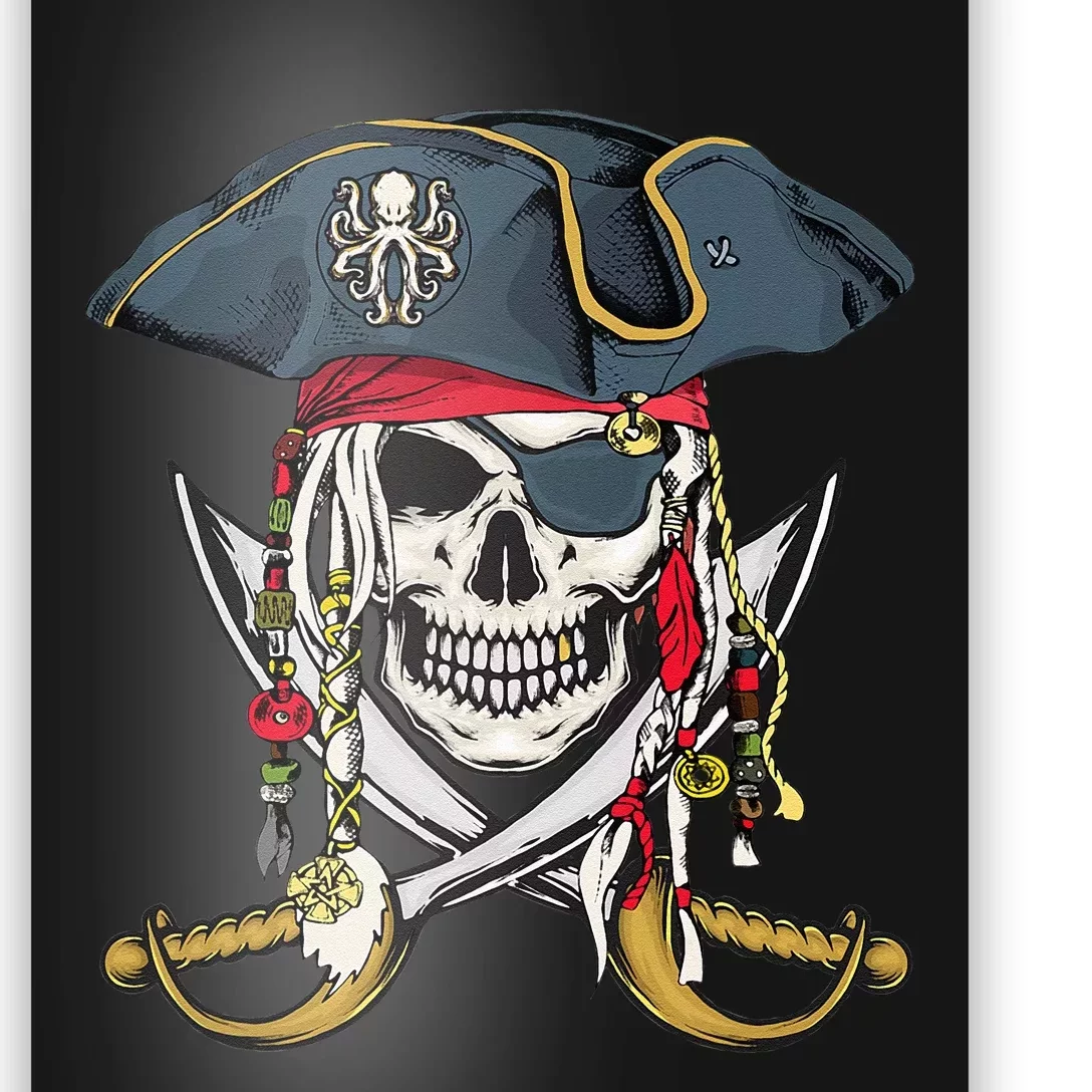 Pirate Skull Halloween Little Kids Ns Poster