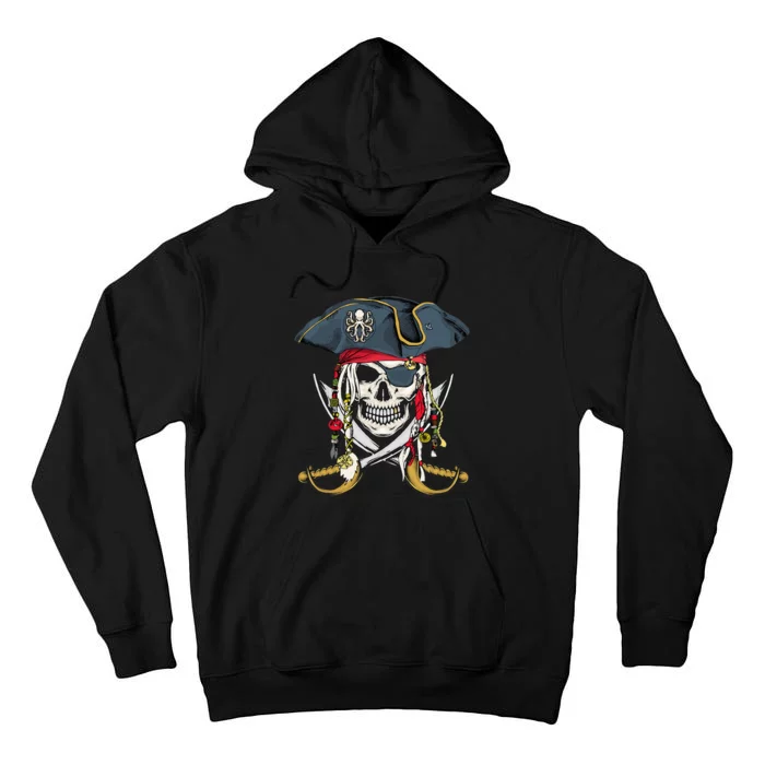 Pirate Skull Halloween Little Kids Ns Tall Hoodie