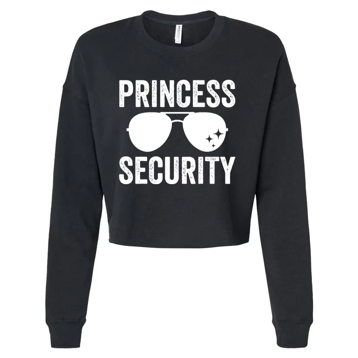 Princess Security Halloween Costume Dad Mom Boy Cropped Pullover Crew