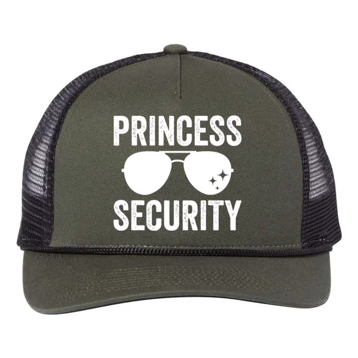 Princess Security Halloween Costume Dad Mom Boy Retro Rope Trucker Hat Cap