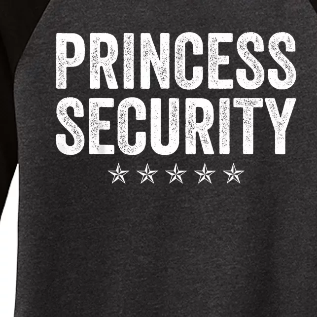 Princess Security Halloween Costume Women's Tri-Blend 3/4-Sleeve Raglan Shirt