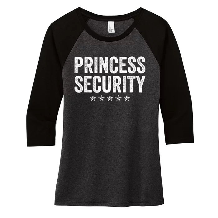 Princess Security Halloween Costume Women's Tri-Blend 3/4-Sleeve Raglan Shirt