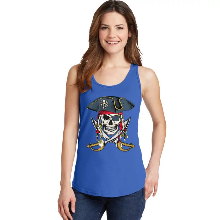 Pirate Skull Halloween Littlens Ladies Essential Tank