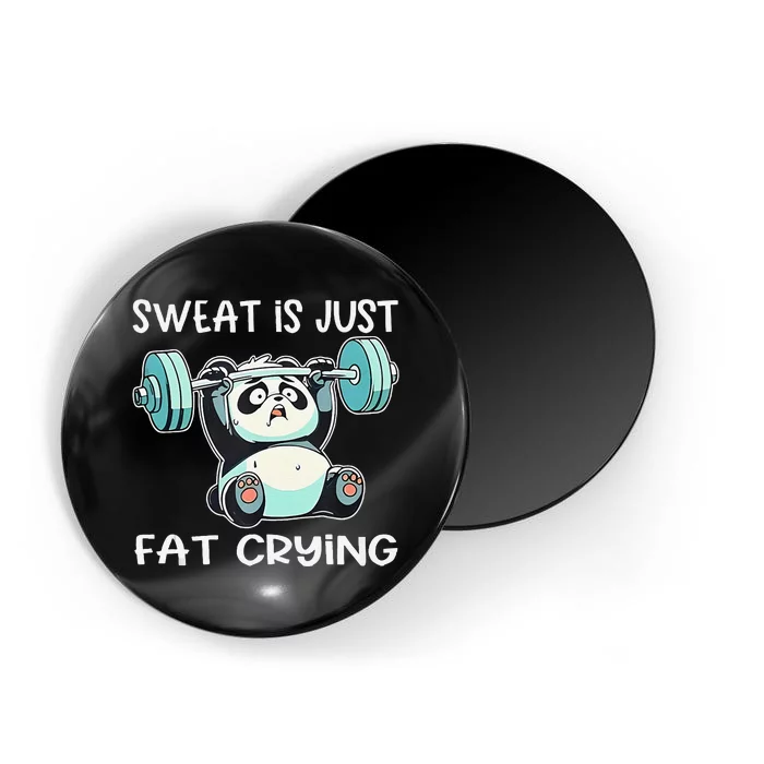 Panda Sweat Is Just Fat Crying Gym Gift Magnet