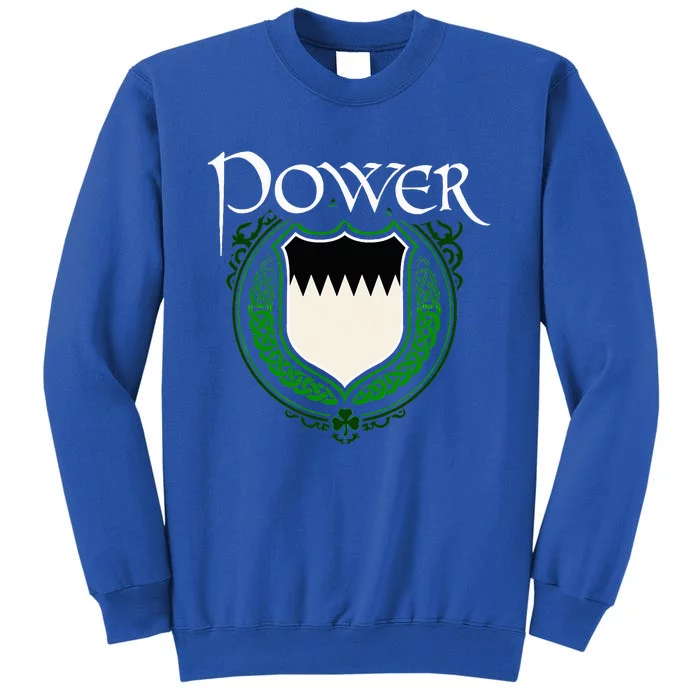 Power Surname Irish Clan Tartan Badge Ireland Sweatshirt