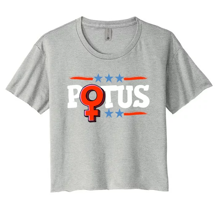 President S In The White House S Potus Election Funny Gift Women's Crop Top Tee