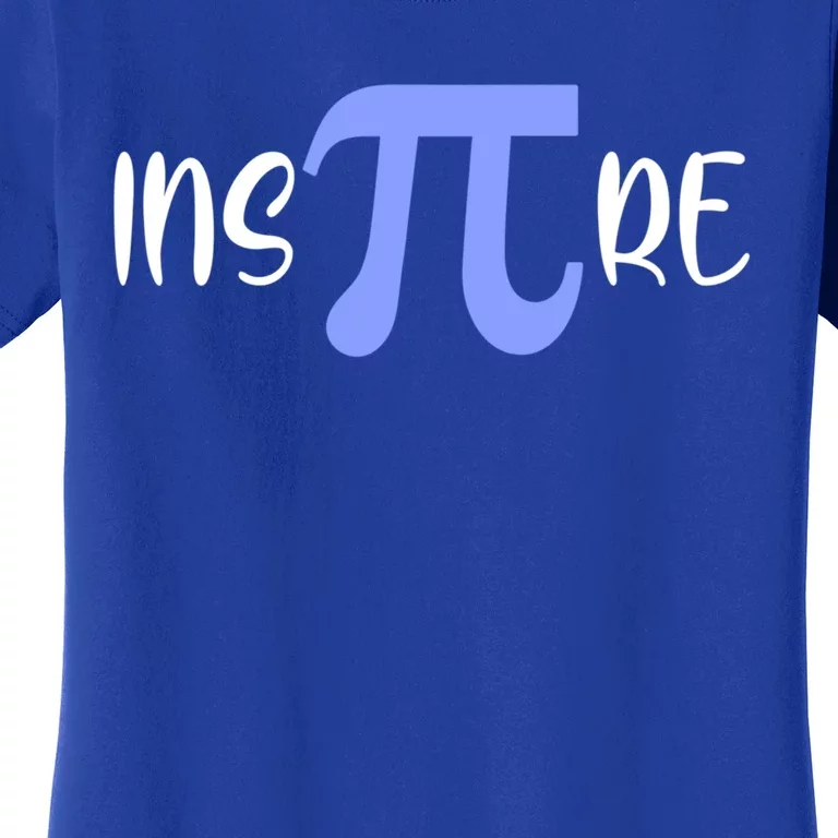 Pi Symbol Inspire National Pi Day March 14 Math Teacher Gift Women's T-Shirt