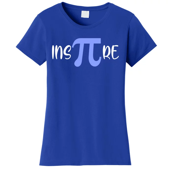 Pi Symbol Inspire National Pi Day March 14 Math Teacher Gift Women's T-Shirt