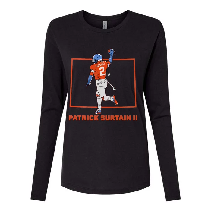 Patrick Surtain Ii State Star Womens Cotton Relaxed Long Sleeve T-Shirt