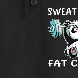 Panda Sweat Is Just Fat Crying Gym Dry Zone Grid Performance Polo