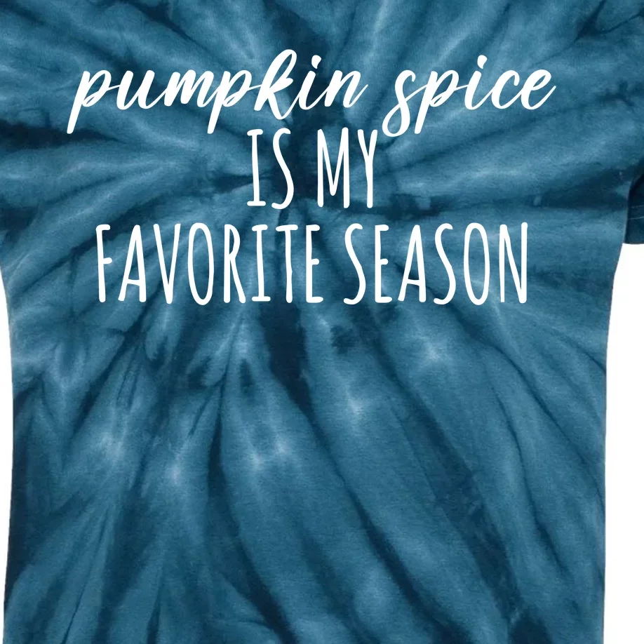 Pumpkin Spice Is My Favorite Season Fall Lover Kids Tie-Dye T-Shirt