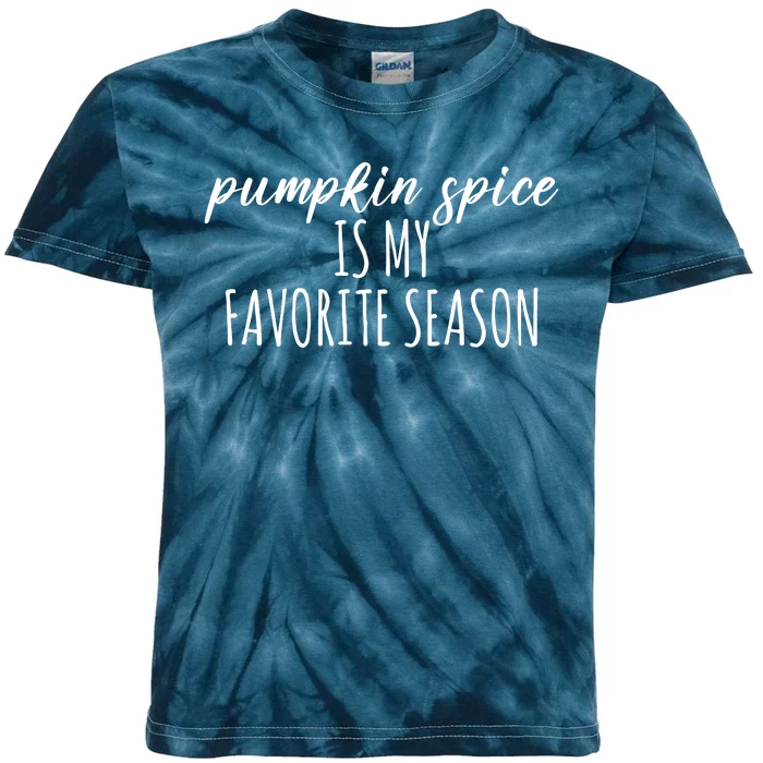 Pumpkin Spice Is My Favorite Season Fall Lover Kids Tie-Dye T-Shirt