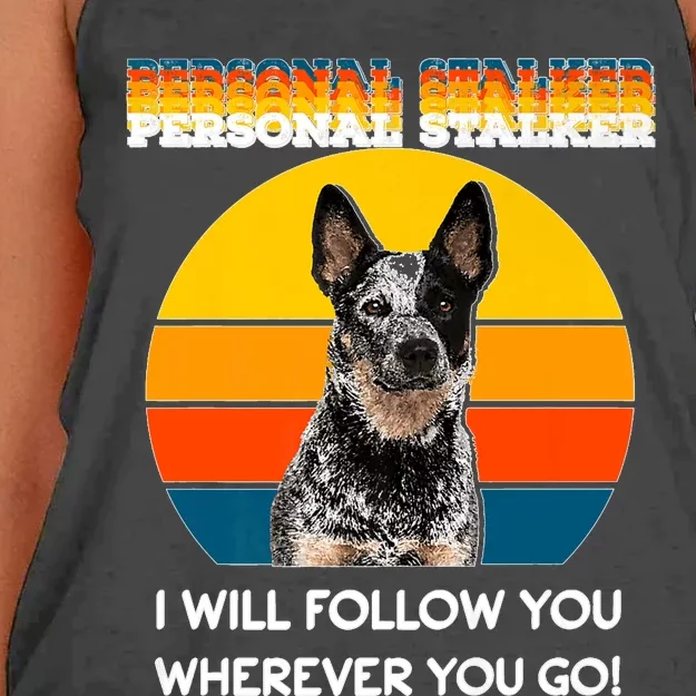 Personal Stalker I Will Follow You Wherever You Go Premium Women's Knotted Racerback Tank