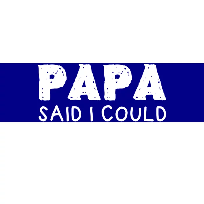 Papa Said I Could Funny Design Gift Bumper Sticker