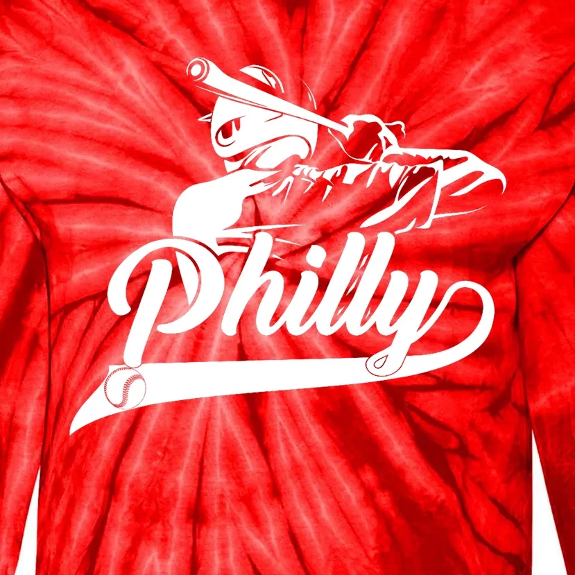 Philadelphia Skylines I Am Proud Of Philadelphia Tie-Dye Long Sleeve Shirt