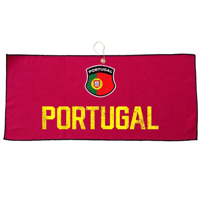 Portugal Soccer Jersey Portuguese Football Men Women Large Microfiber Waffle Golf Towel