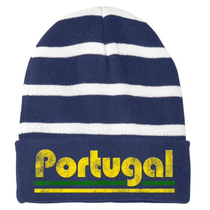 Portugal Soccer Jersey Portuguese Football Men Women Striped Beanie with Solid Band