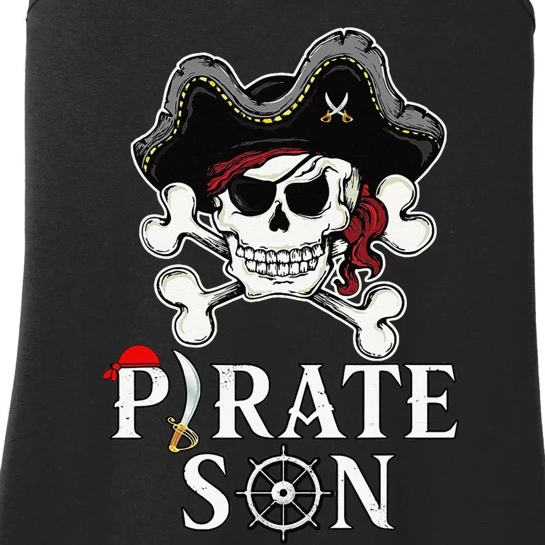 Pirate Son Jolly Roger Crossbones Pirate Ladies Essential Tank