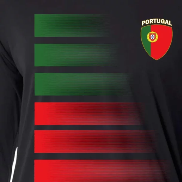 Portugal Soccer Jersey Portuguese Football Men Women Cooling Performance Long Sleeve Crew