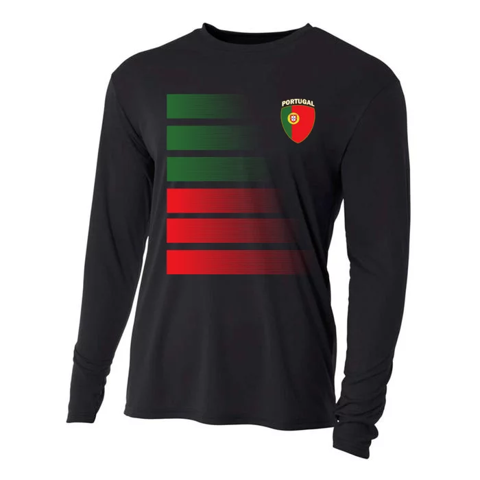 Portugal Soccer Jersey Portuguese Football Men Women Cooling Performance Long Sleeve Crew