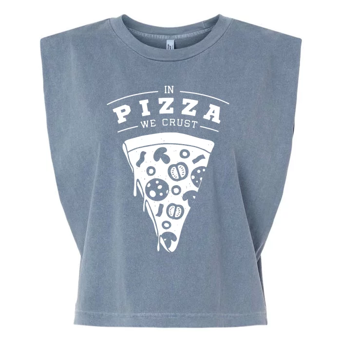 Pizza Slice Junk Food Fun Garment-Dyed Women's Muscle Tee