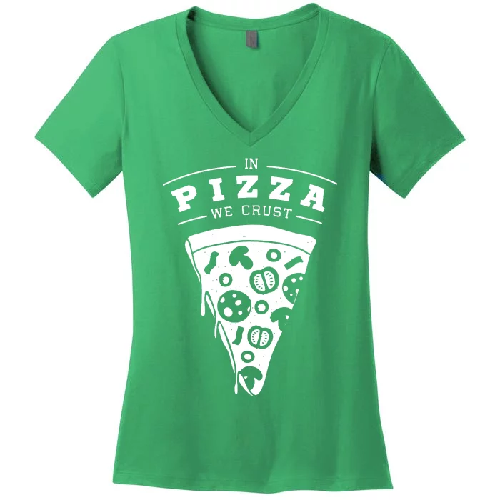 Pizza Slice Junk Food Fun Women's V-Neck T-Shirt